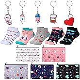 Suhine 15 Pcs Nurse Appreciation Gifts Medical Assistant Accessories Socks Makeup Bags Keychain Can Week Christmas for Women