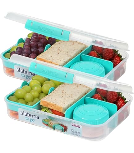Amazon.com: Sistema 965ml Lunch Stack to Go, Polypropylene