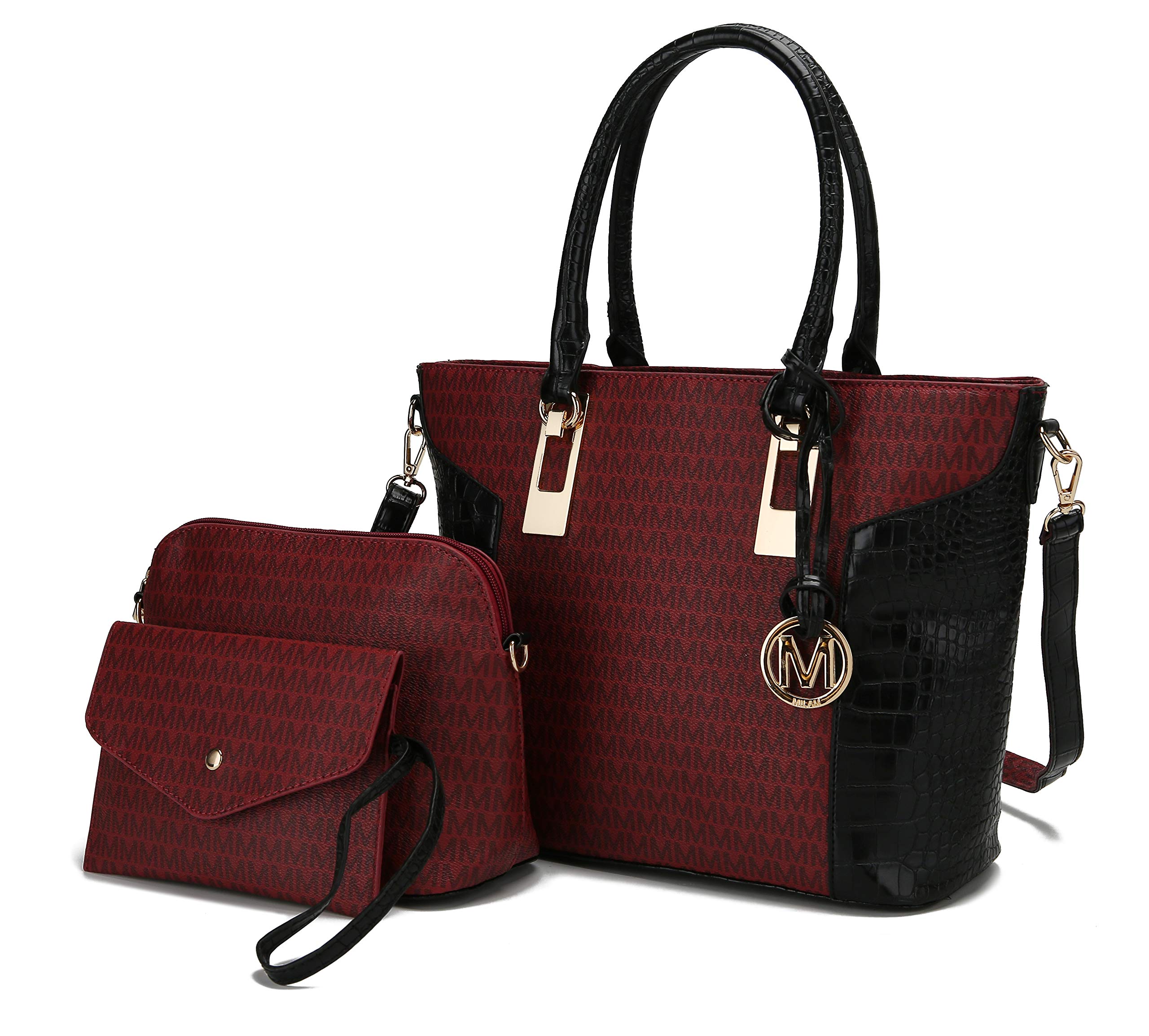MKF 3-PC Set Shoulder Bag for Women Tote, Pouch