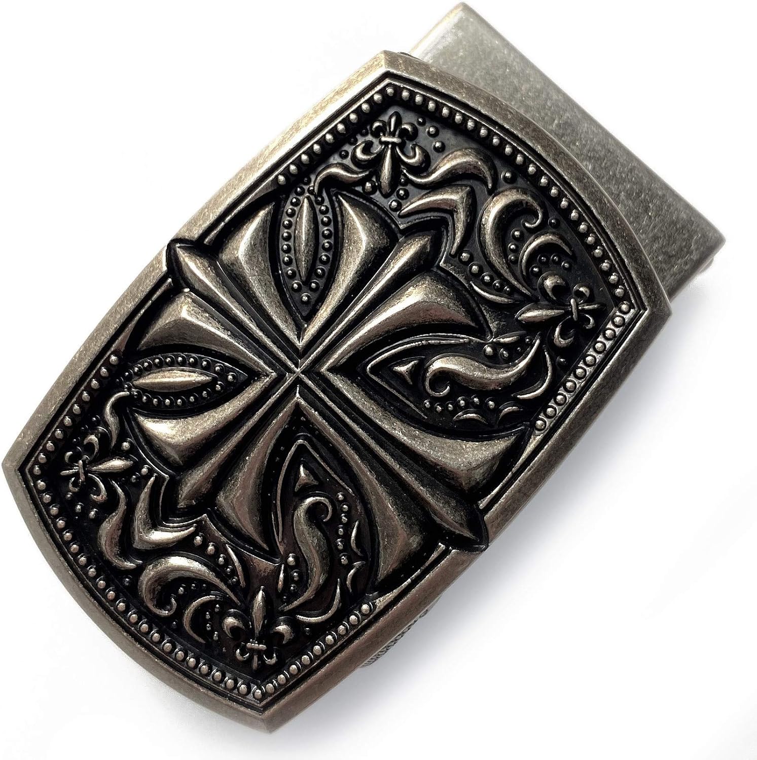 40mm Western Belt Buckle only for Ratchet Belt strap 1 3/8, Automatic Slide Click Buckle Amazon