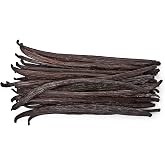 50 Vanilla Beans - Whole Extract Grade B Pods for Baking, Homemade Extract, Brewing, Coffee, Cooking - Tahitian