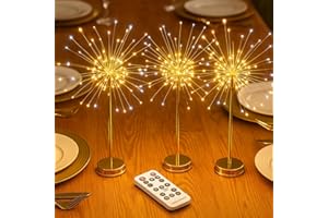 Nest and Flowers Table Lights,2026 Upgraded Mini Table Starburst Lights,13.8in Battery Operated Fairy Tree Light with Remote 