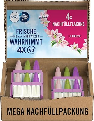 3Volution Duftstecker 4xNachfüller, Lilienbrise Raumduft