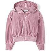 The Children's Place girls Long Sleeve Hooded Fleece Full Zip Up