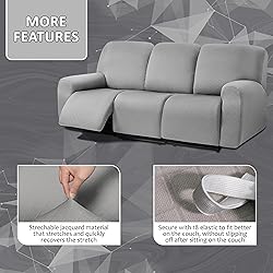ULTICOR Squared Jacquard Design 8-Pieces Recliner