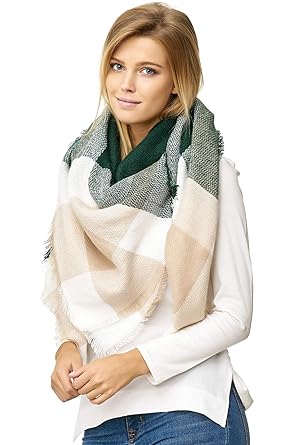 JillyMode XXL Damen Schal Winter Dick Warm und weich viele schöne Mustern