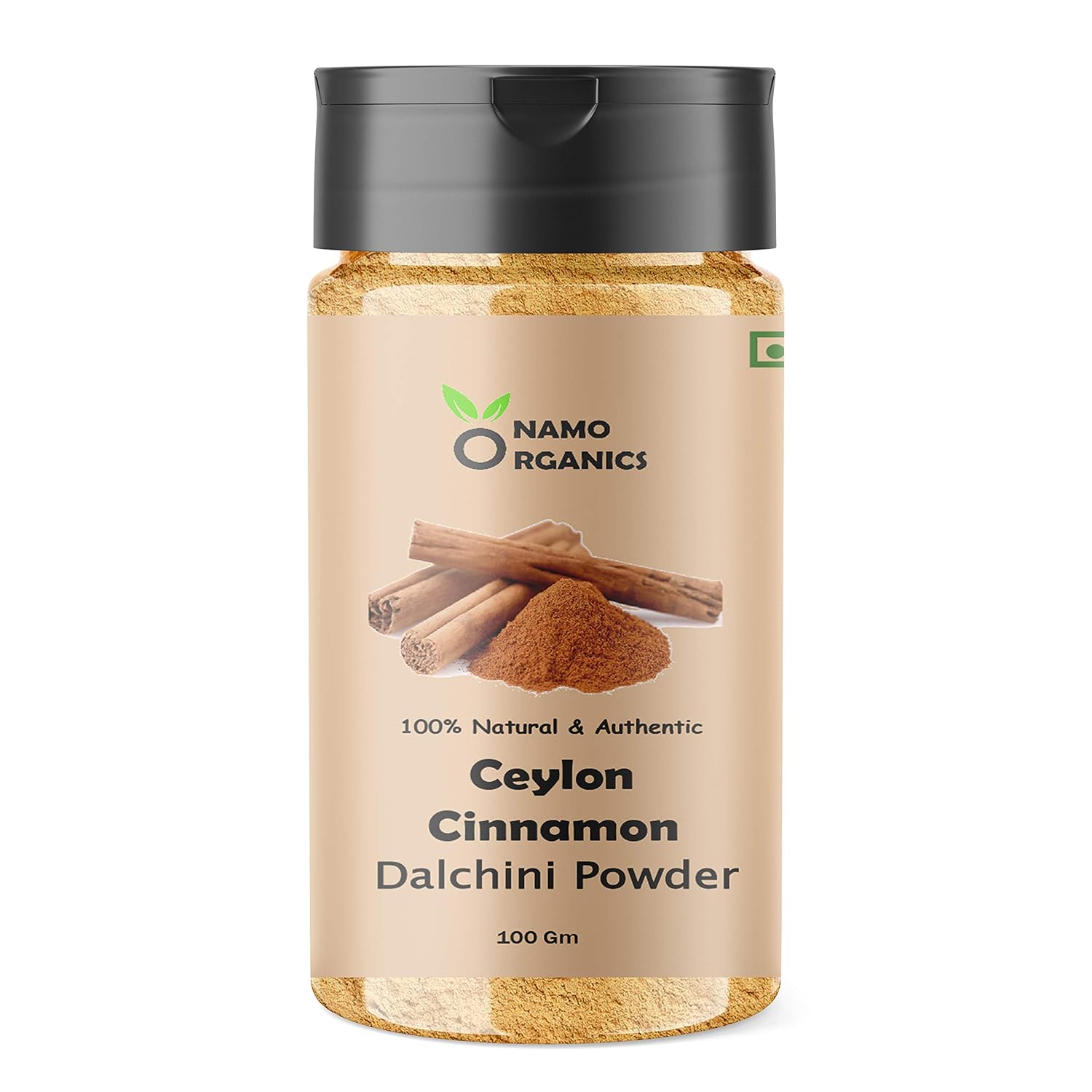 Namo Organics Ceylon Cinnamon Powder 100 GM Sprinkler SriLankan