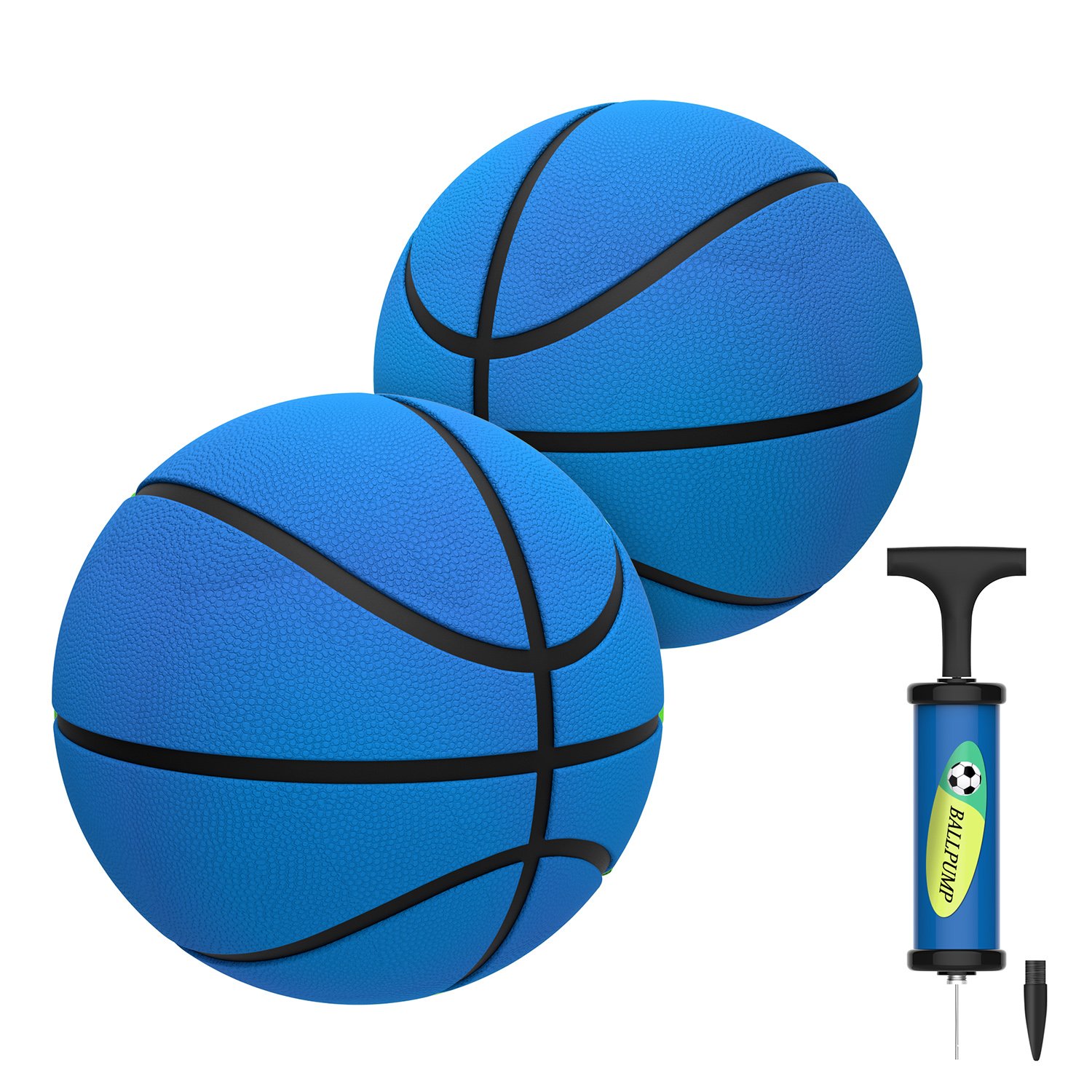 Mini Basketball for Kids[2Pack],HUNFS 5 Inch Small Basketball (Soft and Bouncy +Bright Color+Environmental Protection Material)