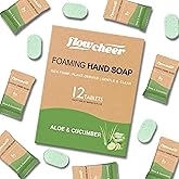 flowcheer Foaming Hand Soap Refill Tablets, Aloe &amp; Cucumber Scent, 12 Pack | Makes 108 fl oz (12 x 9 fl oz Bottles), Fresh &amp; Clean Handwash, No Plastic Bottle