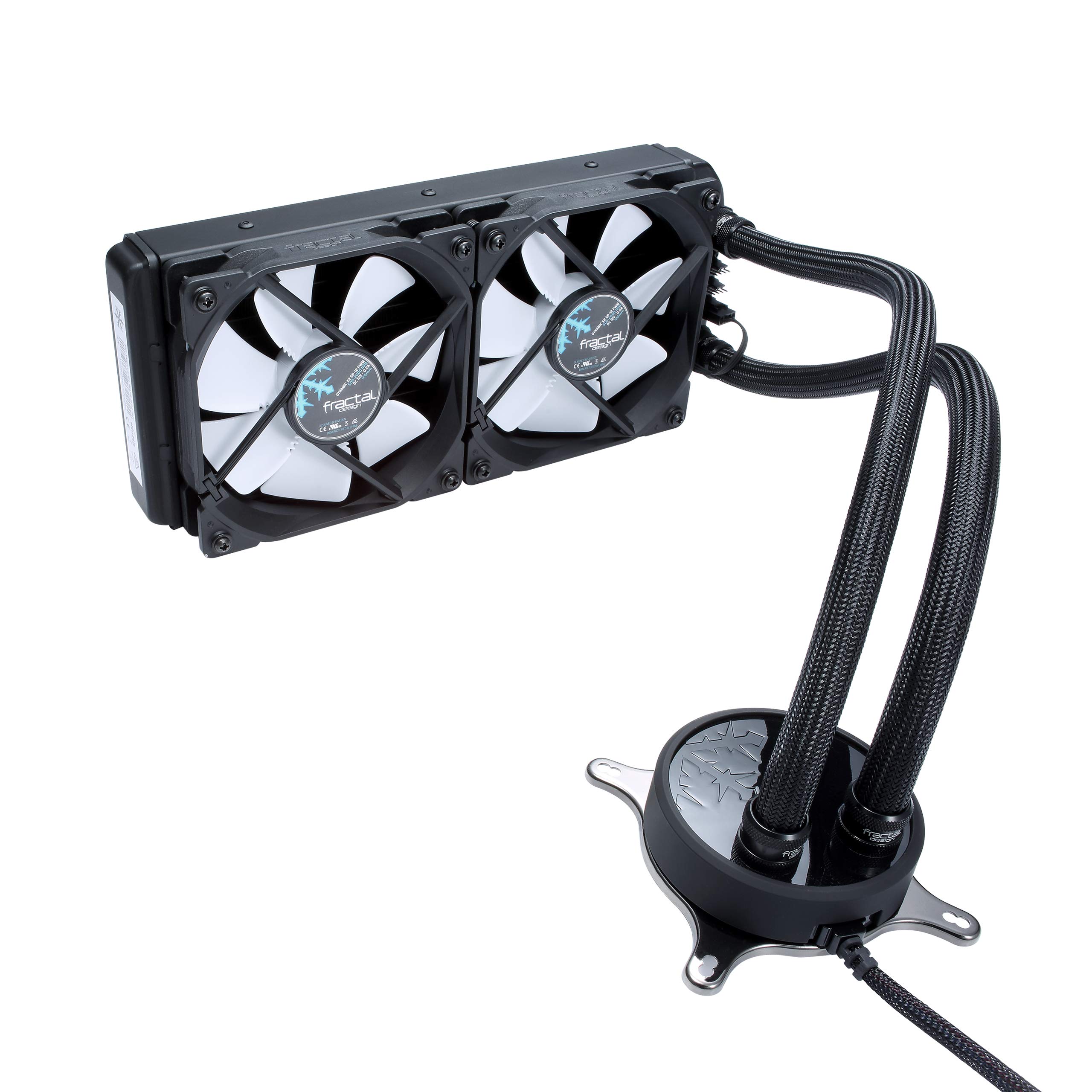 Fractal Design Celsius S24-240 mm Radiator - Silent Liquid CPU Cooler - PWM - Intelligent Controls - 2X Fractal Design Dynamic X2 PWM GP-12 120Mm Silent Fans Included - 1/4