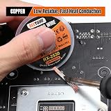BEEYUIHF Desoldering Wick Braid Flux No-Clean Copper Wire 2.5mm x 3M 3Pcs view 2