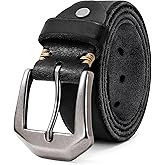 OZNDAS Genuine Leather Belt for Men Women Handmade Heavy-Duty Work Belt Leather Men's Belts | Jeans/Casual/Christmas Gifts