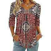 Zeagoo Womens Tops Long Sleeve Shirts Boho Tops for Women 2026 Fall Blouses Ladies Sweatshirts Spring Fashion Clothing