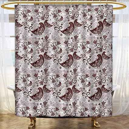 Amazon Com Lacencn Paisley Shower Curtains 3d Digital Printing