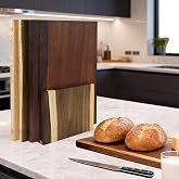Acacia Wood Cutting Board Book Set, 3-Piece Decorative Chopping Boards with Stand | Book-Shaped Design| Dishwasher Safe for Easy Cleaning | Ideal for Meat, Vegetables | Unique Gift for Home Cooks
