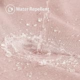 Waterproof Narrow Shower Curtain 92x182cm Linen Look Pink view 4