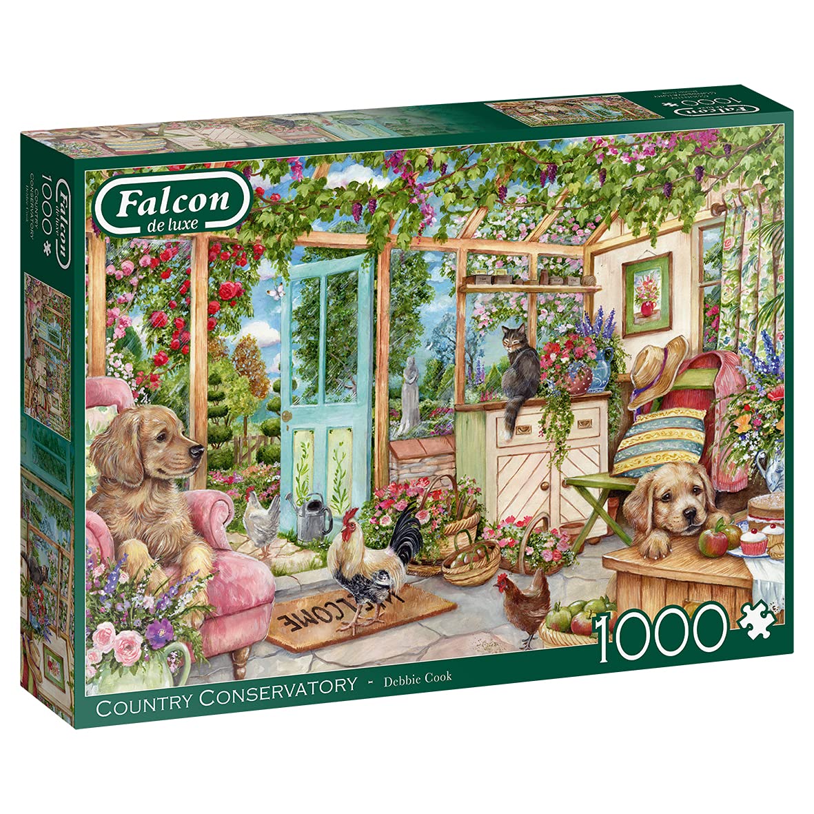 Jumbo, Falcon de luxe - Country Conservatory, Jigsaw Puzzles for Adults, 1,000 piece