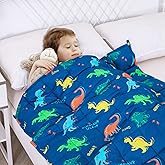 Kivik Weighted Blanket 3lbs, Blue Dinosaur Weighted Blankets, Cute Small Weighted Blankets 3 Pounds, Washable Soft Heavy Blanket Throw for All-Season, 36x48 Inches Blue