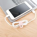 Thinp 6 Pcs PU Leather Cord Organizer Reusable Cable Straps Ties Winder Holder view 6
