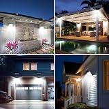 nipify 2 Pack Solar Lights Outdoor 310 LED 3 Modes IP65 Motion Sensor 270° view 6