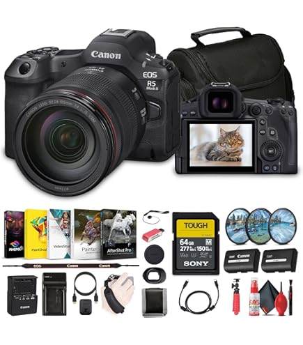 Amazon.com : Canon EOS R5 Mark II Mirrorless Camera + Canon RF 24