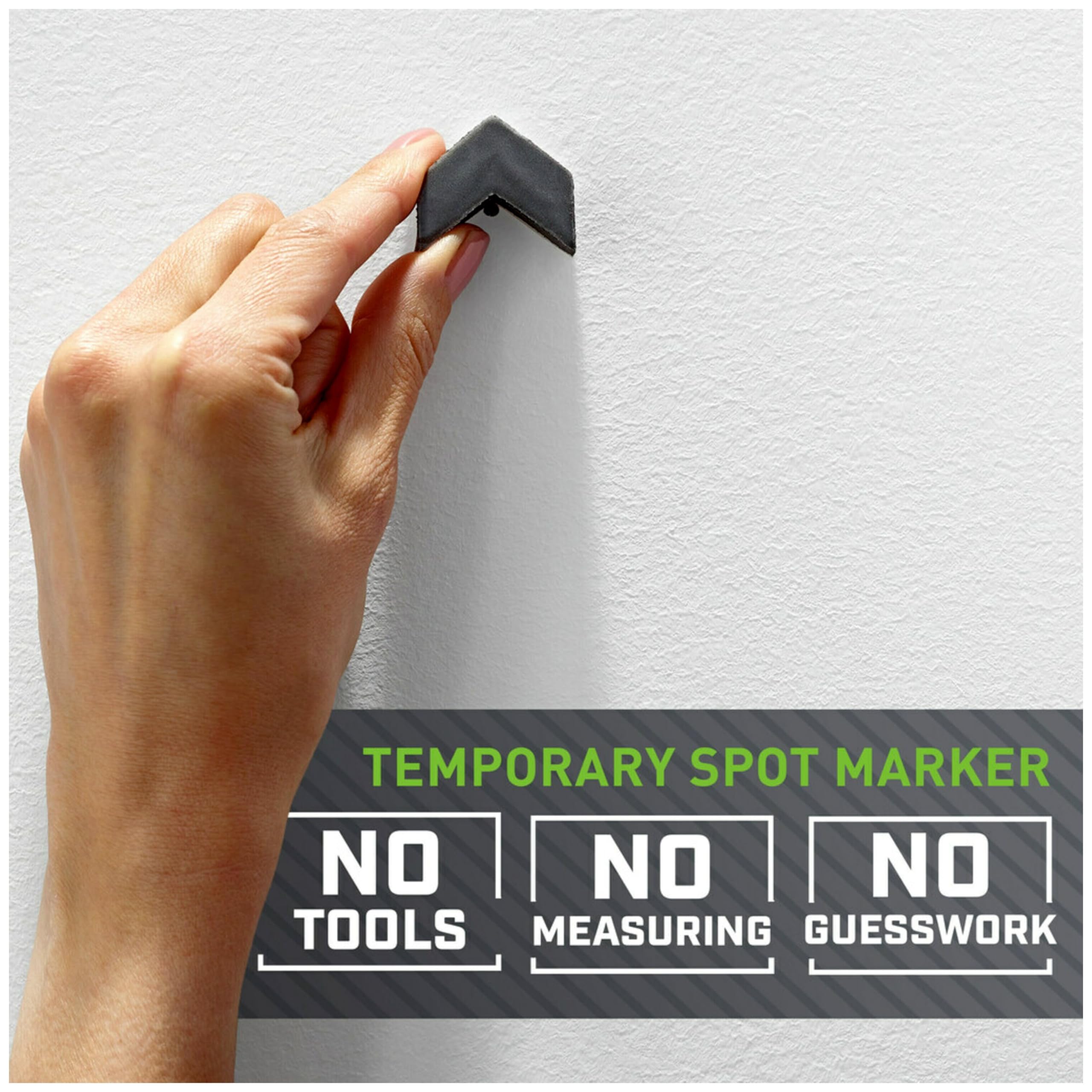 3M CLAW(TM) 25 lb. Drywall Picture Hanger With Spot Markers, Heavyweight Hanging Solution for Room Decor and Office Decor, Including Mirrors or Large Art – 5 Pack