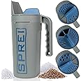 SPREI Spot Spreader 80 oz Handheld Shake Dispenser for Salt, Seed, Grass and Garden Multiple Sized Openings for a Variety of Uses
