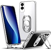Shields Up for Samsung Galaxy S25 Edge Case with Stand, Galaxy S25 Edge Case Clear with Double Ring Holder [Adjustable & Foldable] Shockproof Protective Cover for Samsung S25 Edge - Clear