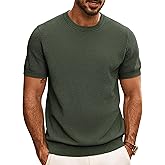 PJ PAUL JONES Mens Casual T-Shirts Classic Short Sleeve Knit Tees Crewneck Solid Tee Shirts
