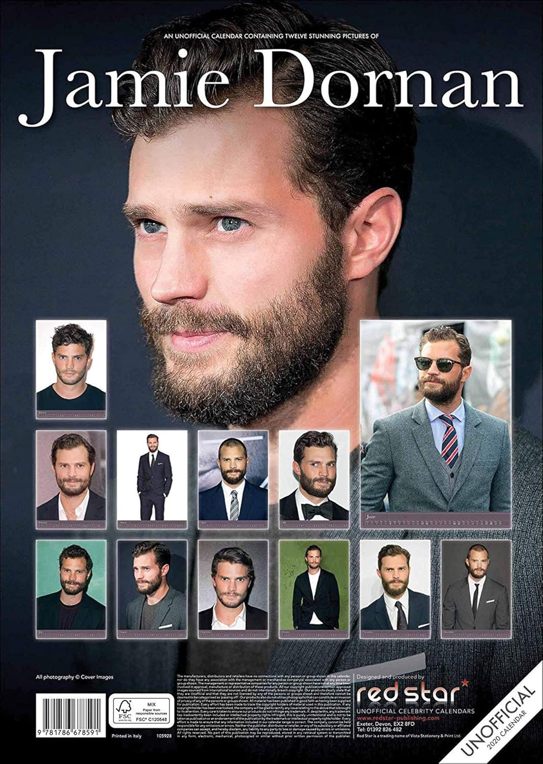 JAMIE DORNAN CALENDARIO 2020 JAMIE DORNAN IMÁN DEL REFRIGERADOR JAMIE DORNAN CALENDARIO 2020 JAMIE DORNAN IMÁN DEL REFRIGERADOR