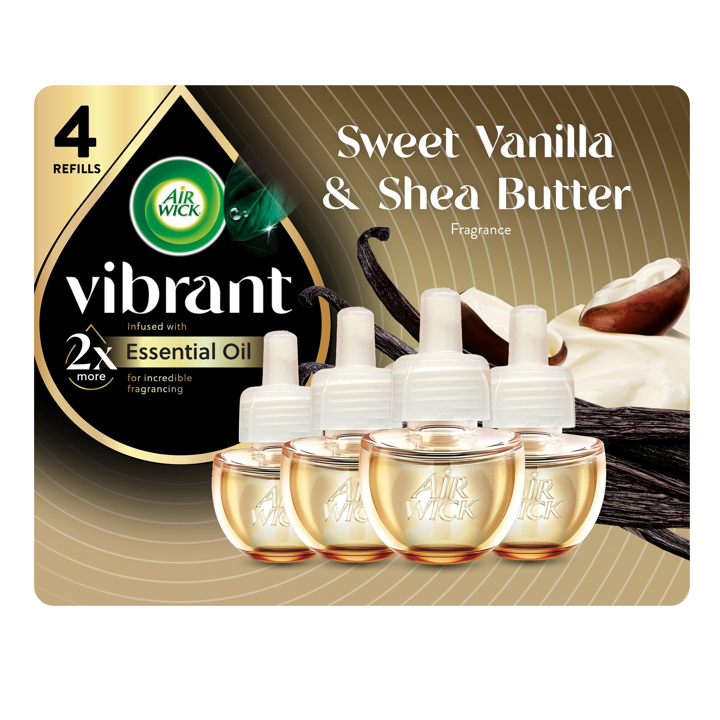 View 1 of *ONLY3* Air Wick Scented Oils 0+4 Refill Sweet Vanilla & Shea Butter