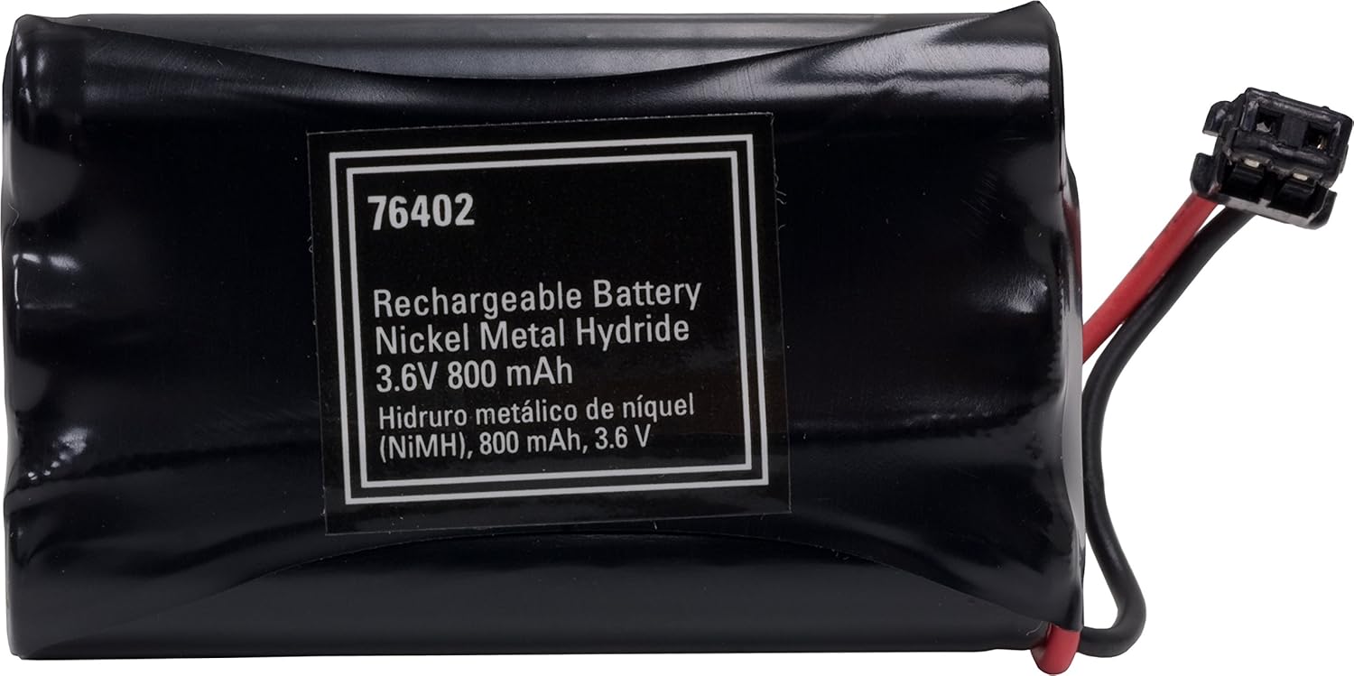 GE Cordless Phone Rechargeable Battery, NiMh 3.6V 800mAh Battery Pack, Cordless Phone Handset Compatible, 76402