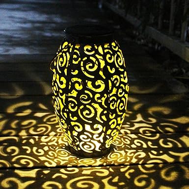 Amazon.com: Luces solares para colgar al aire libre, farolillos solares
