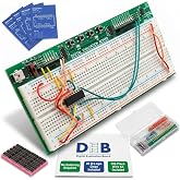 DEB-1002 Solderless Circuit Prototyping for Electrical Engineering Students | 20 Logic IC Chips, 140-Piece Solid Core Wiring, Self-Contained Platform Designed, Hands-On STEM College Prep Learning System