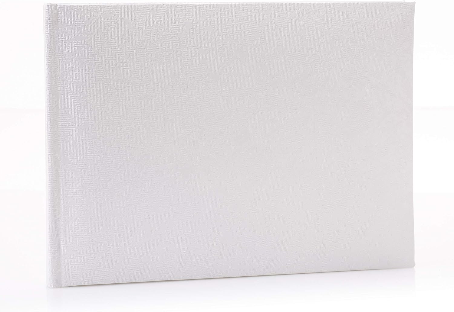 Kenro White Satin Wedding Guest Book Photo Album 76 Pages 20x14cm Non-Adhesive
