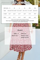 STYLEWORD Women's Casual Summer Tank Dress Crewneck