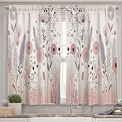 Ambesonne Pastel Valance & Tier Curtain 3 pcs