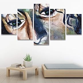 SIGNWIN 5 Panel Canvas Wall Art Decorative Elements...