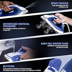 Utopia Home Steam Iron for Clothes With Non-Stick