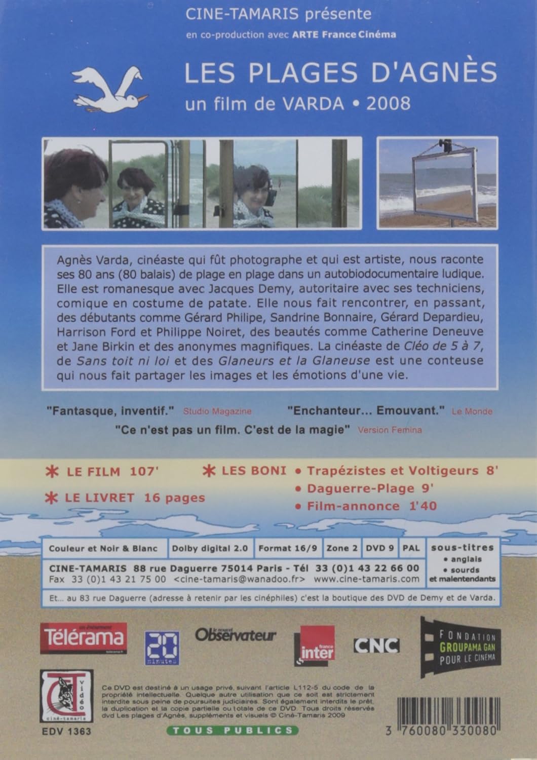 Les Plages Dagnès Agnès Varda Amazoncouk Dvd Blu Ray