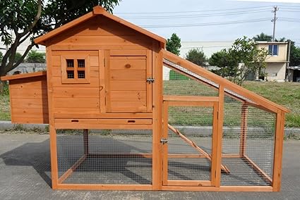 Chickencoopoutlet New 75 Large Wood Chicken Coop Backyard Hen House 4 6 Chickens With Nesting Box