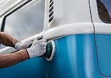 Bosch Lambswool Polishing Hood 125mm Hook Loop for Random Orbit Sanders view 3