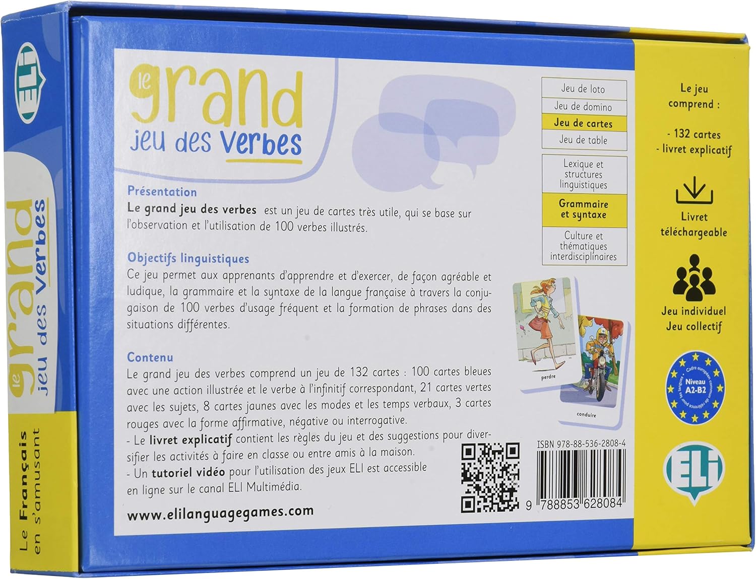 Eli Language Games Le Grand Jeu Des Verbes Amazon Fr Jeux Et Jouets