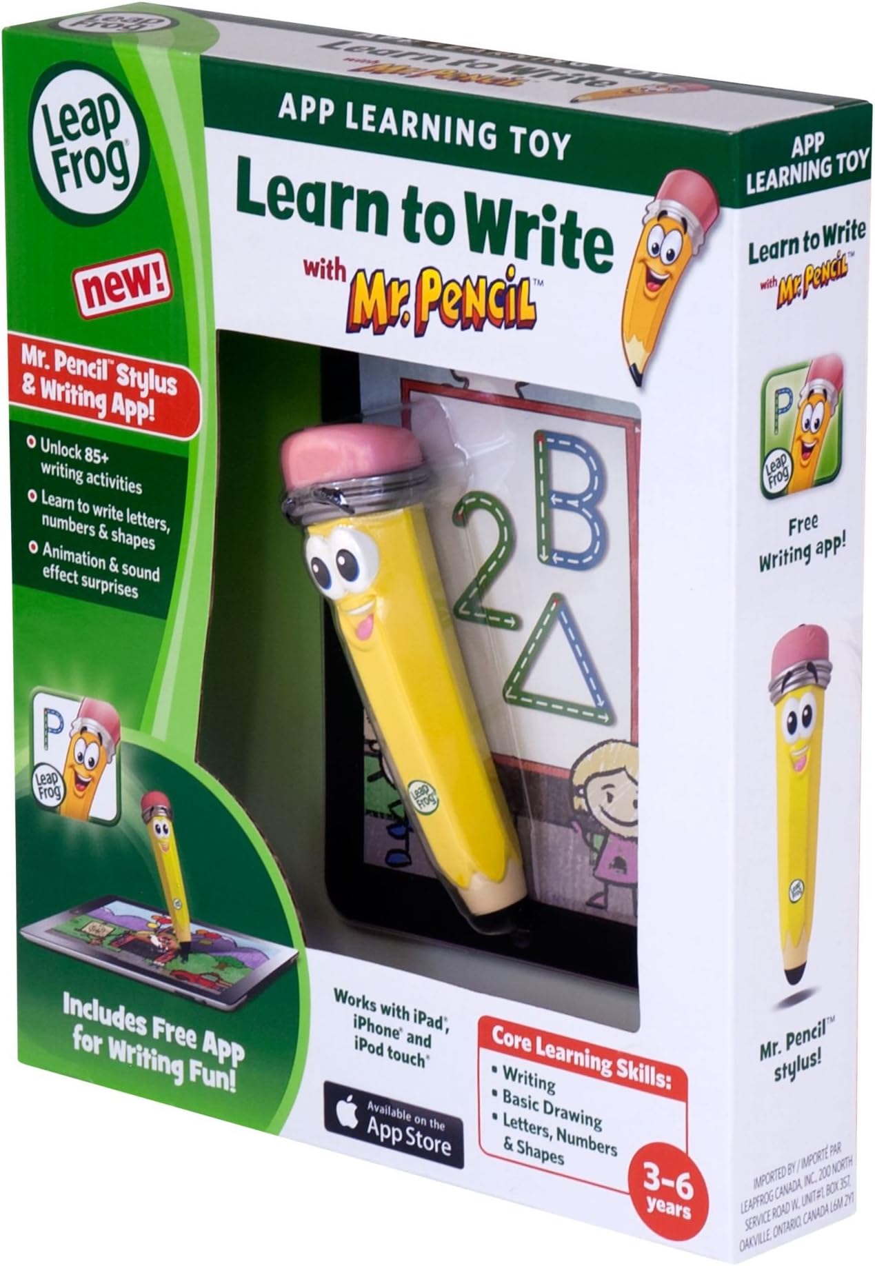 LeapFrog Learn to Write with Mr. Pencil Stylus & Writing App (works with iPhone 4/4s/5, iPod touch 4G & iPad)