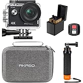 AKASO EK7000 4K30FPS 20MP Action Camera - WiFi EIS Ultra HD 131FT Waterproof Underwater Camera Remote Control 4X Zoom Support