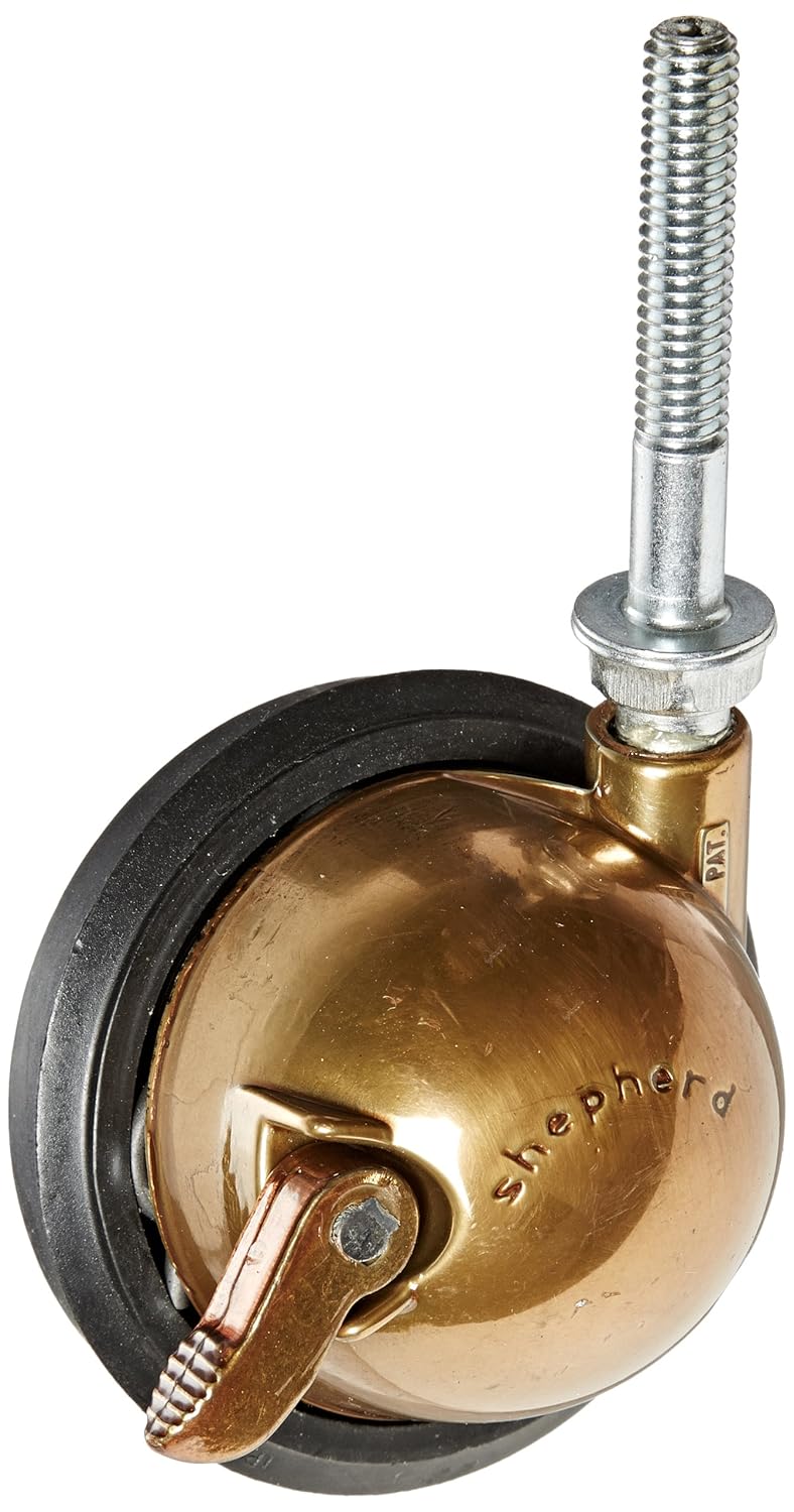 Shepherd Saturn Series 3" Diameter Rubber Wheel Swivel Ball Caster with