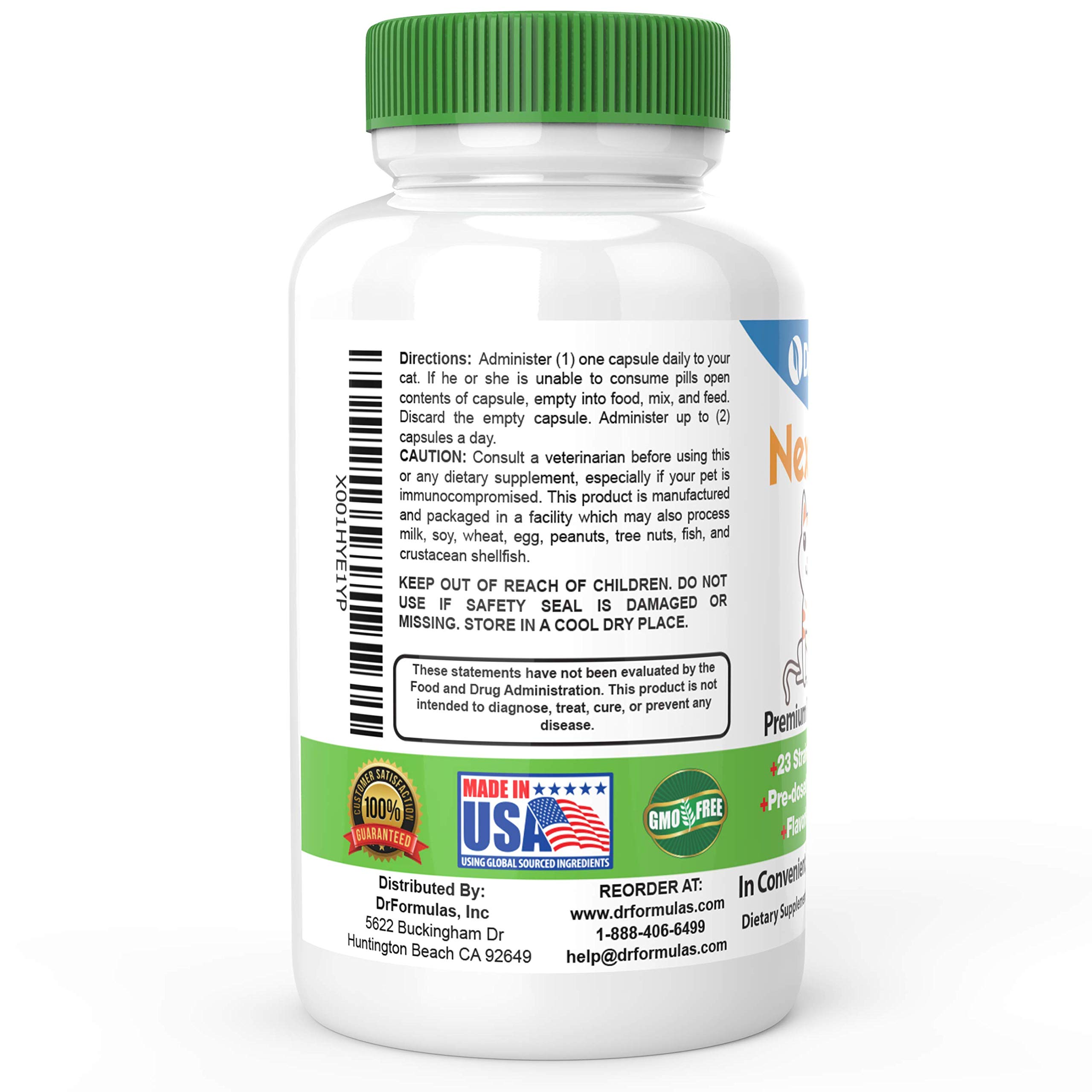 DrFormulas Nexabiotic Probiotics for Cats Powder Treats Diarrhea for