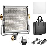 Neewer 調光可能2色LEDプロビデオライト Uブラケット付き スタジオ、YouTube屋外ビデオ写真照明キットに対応 耐久性金属フレーム 480LEDビーズ、3200-5600K、CRI 96+