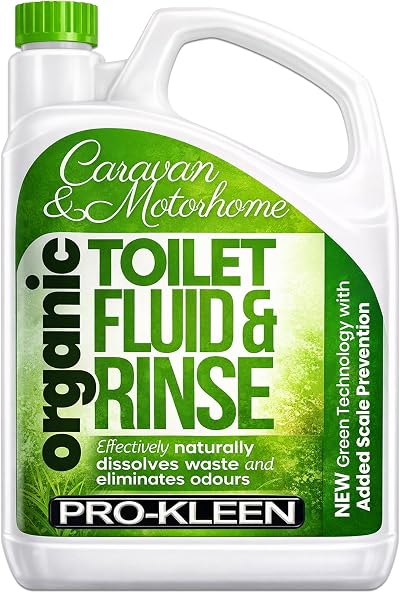 Pro-Kleen Organic Caravan Toilet Chemical Fluid Rinse 2L Eco-Friendly