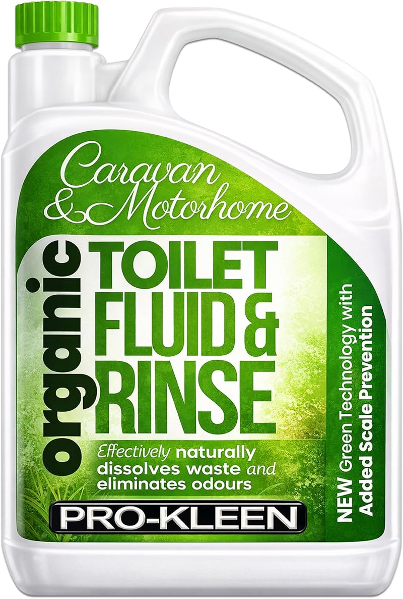 Pro-Kleen Organic Caravan Toilet Chemical Fluid Rinse 2L Eco-Friendly